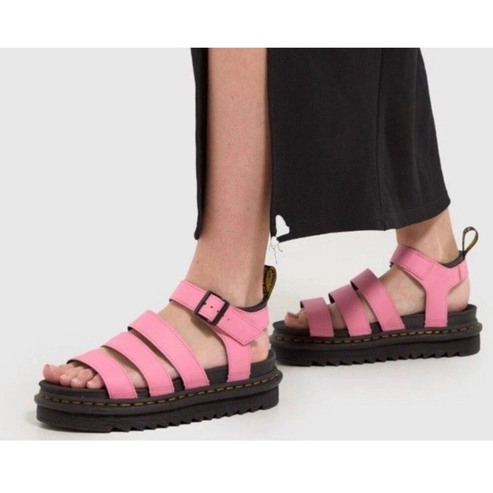 New Dr. Martens Women's Blaire Sandals Shoes Fondant Pink Athena Sz 6/EU 37/UK 4